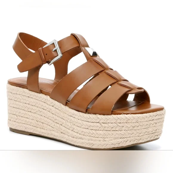 ๐ฃMARC FISHER Joven Espadrille Wedge Sandal in Natural Beige - Picture 1 of 17